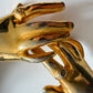 1970s Vintage Holding Hands Clasping Georges Mailian Inspired Leather Belt by Park Lane