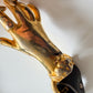 1970s Vintage Holding Hands Clasping Georges Mailian Inspired Leather Belt by Park Lane