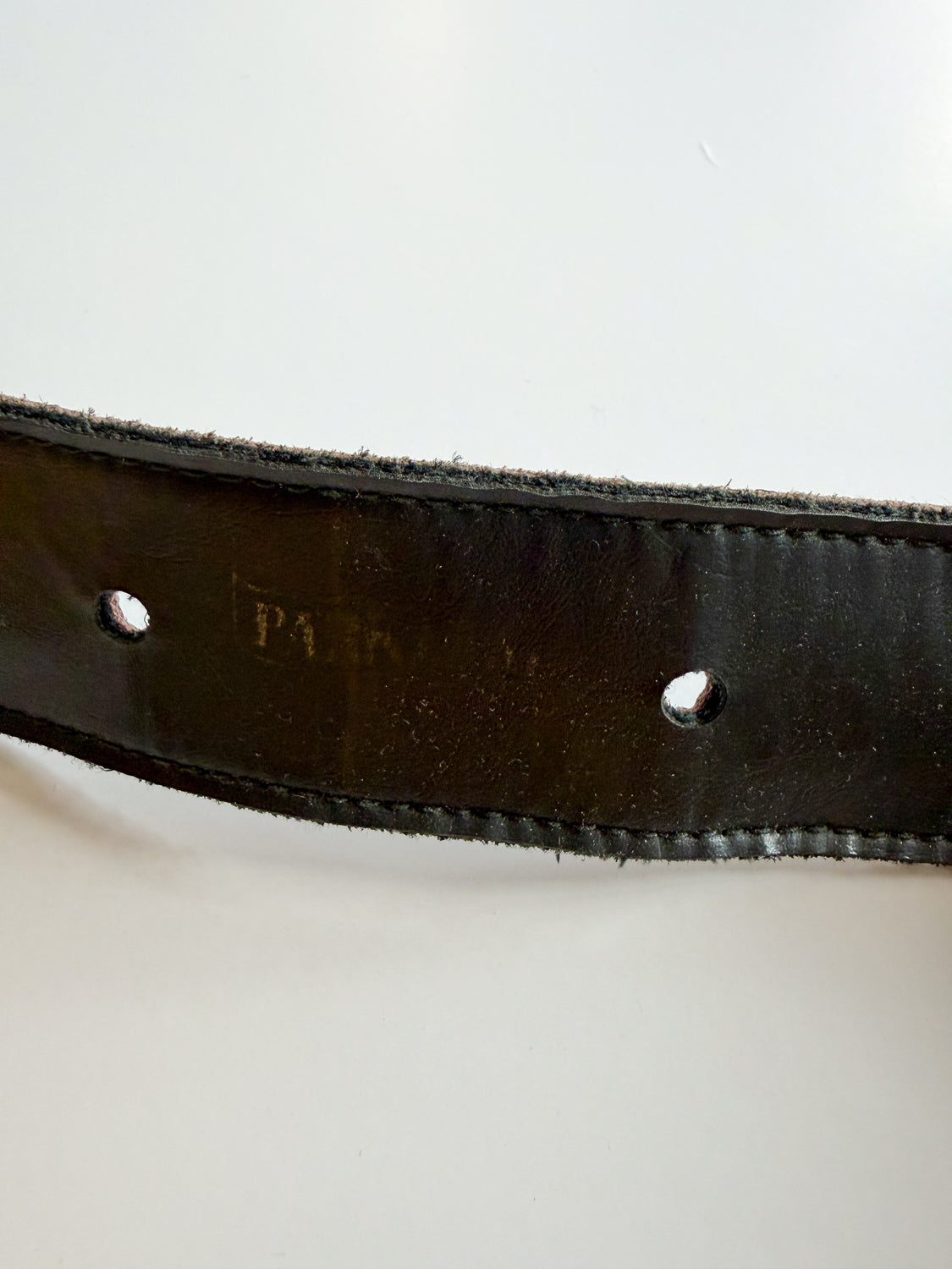 1970s Vintage Holding Hands Clasping Georges Mailian Inspired Leather Belt by Park Lane