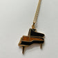 1980s Vintage Grand Piano Pendant Necklace