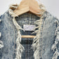 1990s Vintage Light Stone Wash Denim Crop Jacket by Letty's Ann Arbor