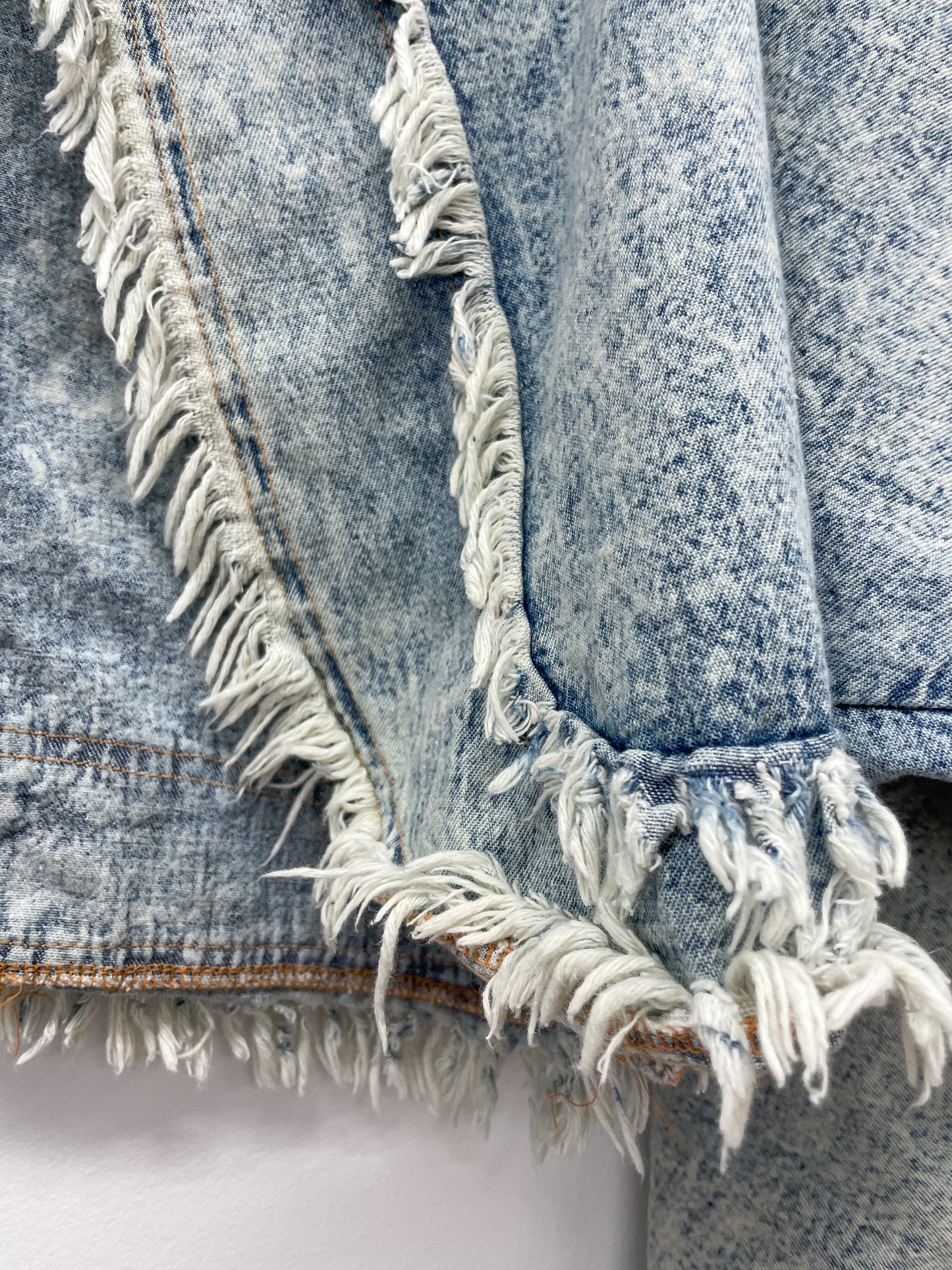 1990s Vintage Light Stone Wash Denim Crop Jacket by Letty's Ann Arbor