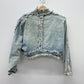 1990s Vintage Light Stone Wash Denim Crop Jacket by Letty's Ann Arbor