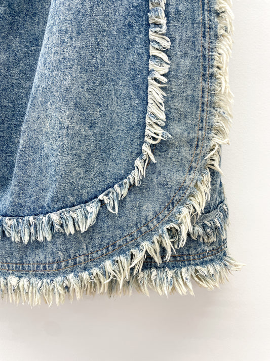 1990s Vintage Medium Stone Wash Midi Skirt by Letty's Ann Arbor