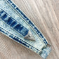 1990s Vintage Stone Wash Belt With Rhinestones - OSFM