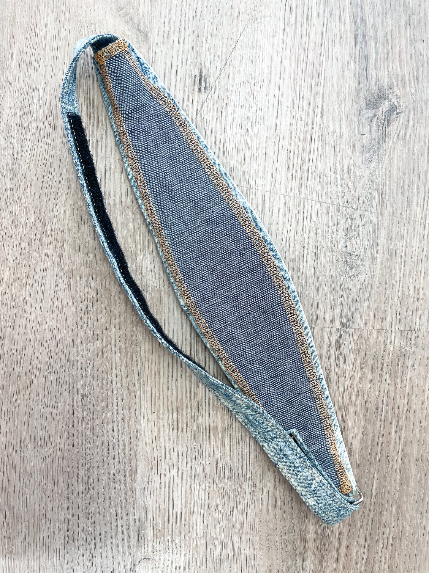 1990s Vintage Stone Wash Belt With Rhinestones - OSFM
