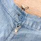 1950s Vintage Embroidered Chambray High Waist Shorts