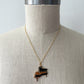 1980s Vintage Grand Piano Pendant Necklace