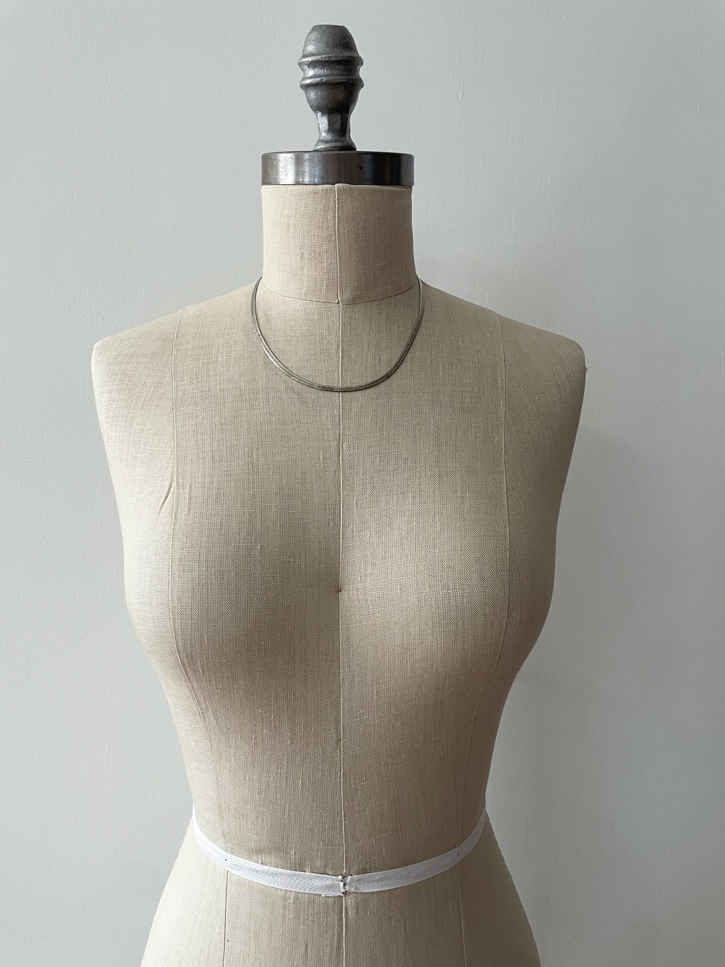 1980s Vintage Sterling Silver 18" Herringbone Chain