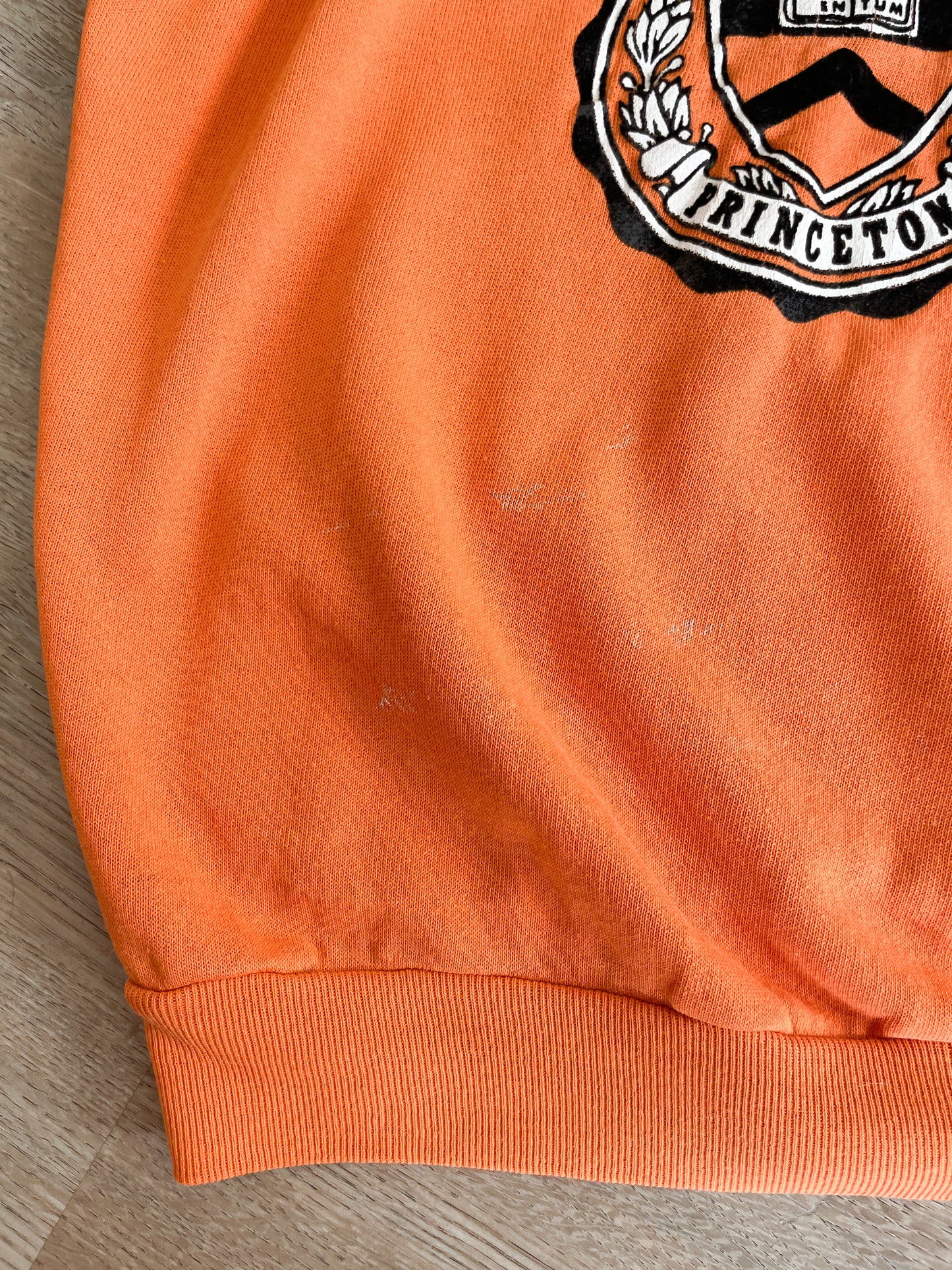 1980's Vintage Princeton Orange Crewneck Sweatshirt