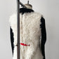 1960's Vintage White Fuzzy Snowball Mod Mini Dress