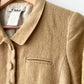 2000s Y2K Designer Chloé Made in France Crop Linen & Silk Blazer 2007 Spring