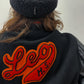1960s Vintage Leo High School Black and Orange Letterman Jacket
