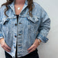 1980s - early 90s Vintage Levi's Stone Wash Light Blue Denim Trucker Jacket