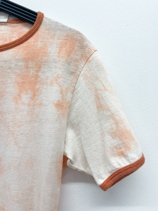 1970s Vintage Levi's Orange Tie Dye Ringer T-Shirt