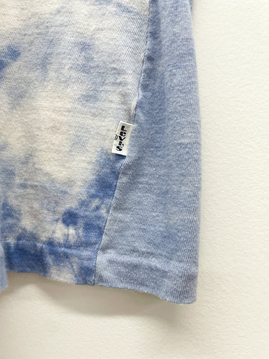 1970s Vintage Levi's Baby Blue Tie Dye Ringer T-Shirt