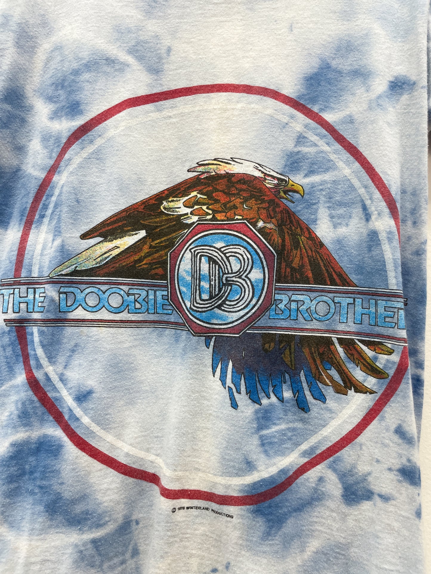 1976 Vintage Doobie Brothers Tie Dye T-Shirt 70s