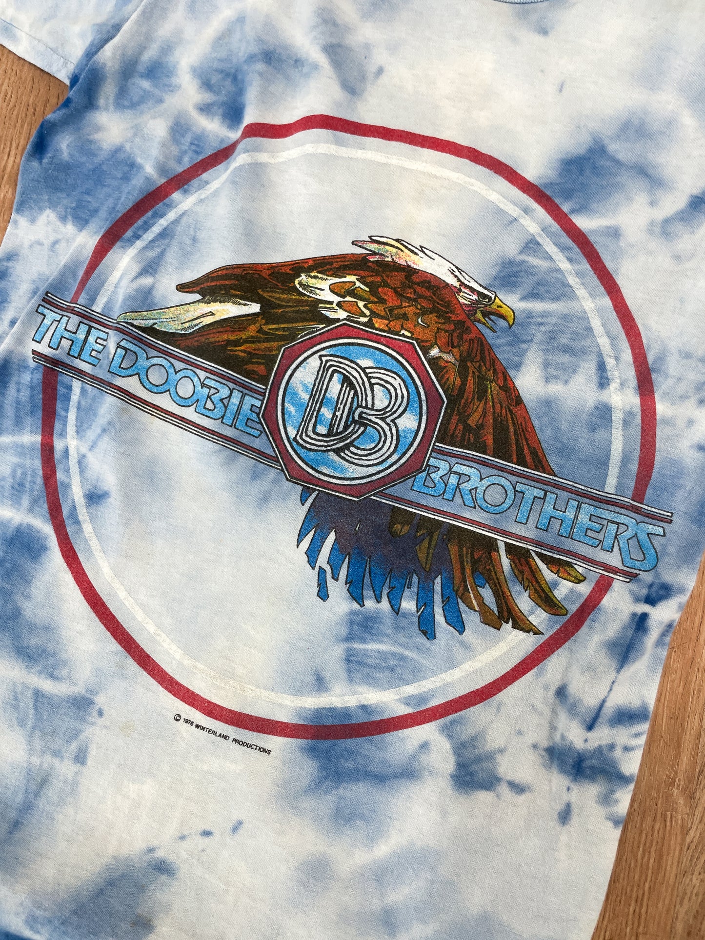 1976 Vintage Doobie Brothers Tie Dye T-Shirt 70s