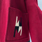 1950s Vintage Chimayo Southwest Woven Wool Jacket Coat