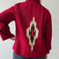 1950s Vintage Chimayo Southwest Woven Wool Jacket Coat