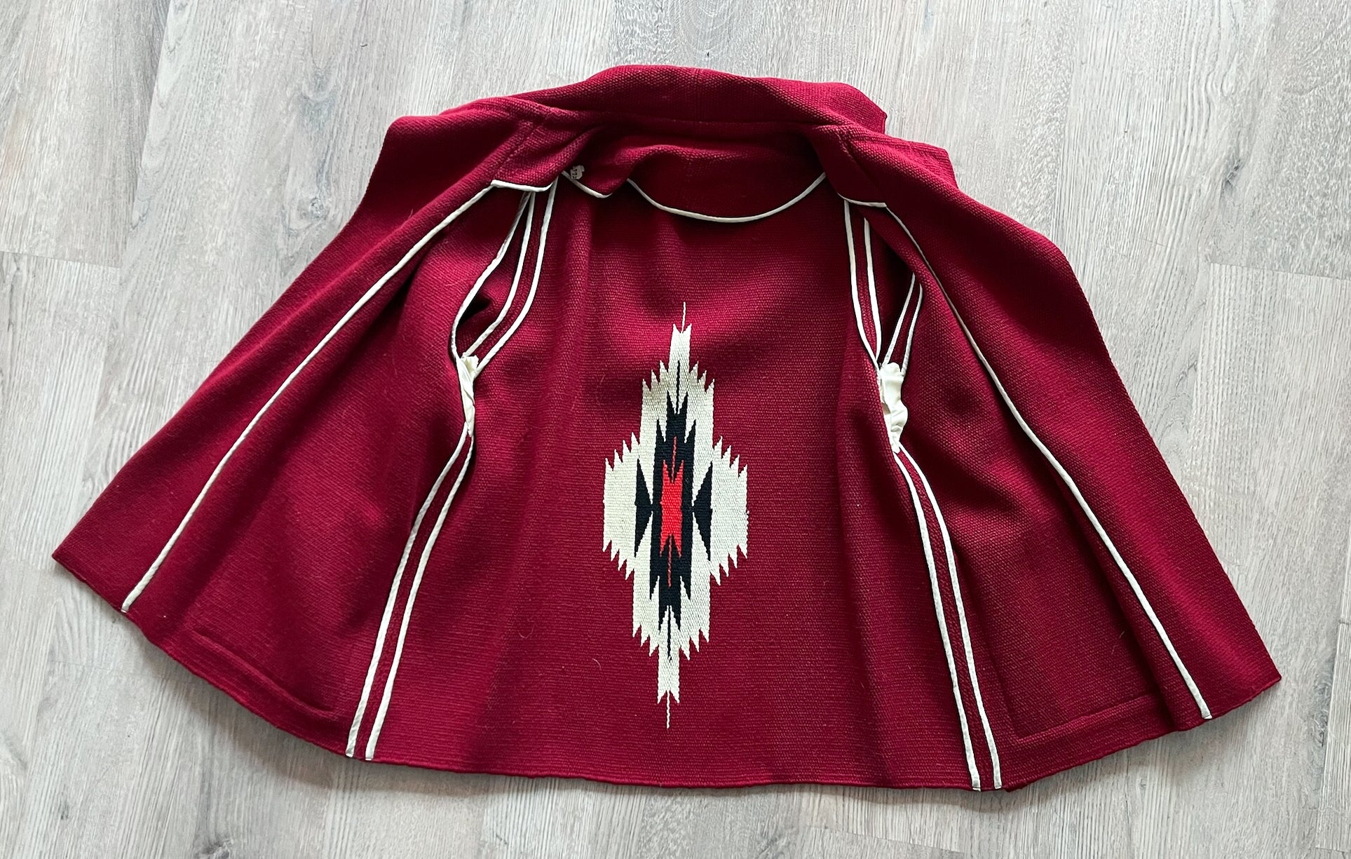 1950s Vintage Chimayo Southwest Woven Wool Jacket Coat – The Getup