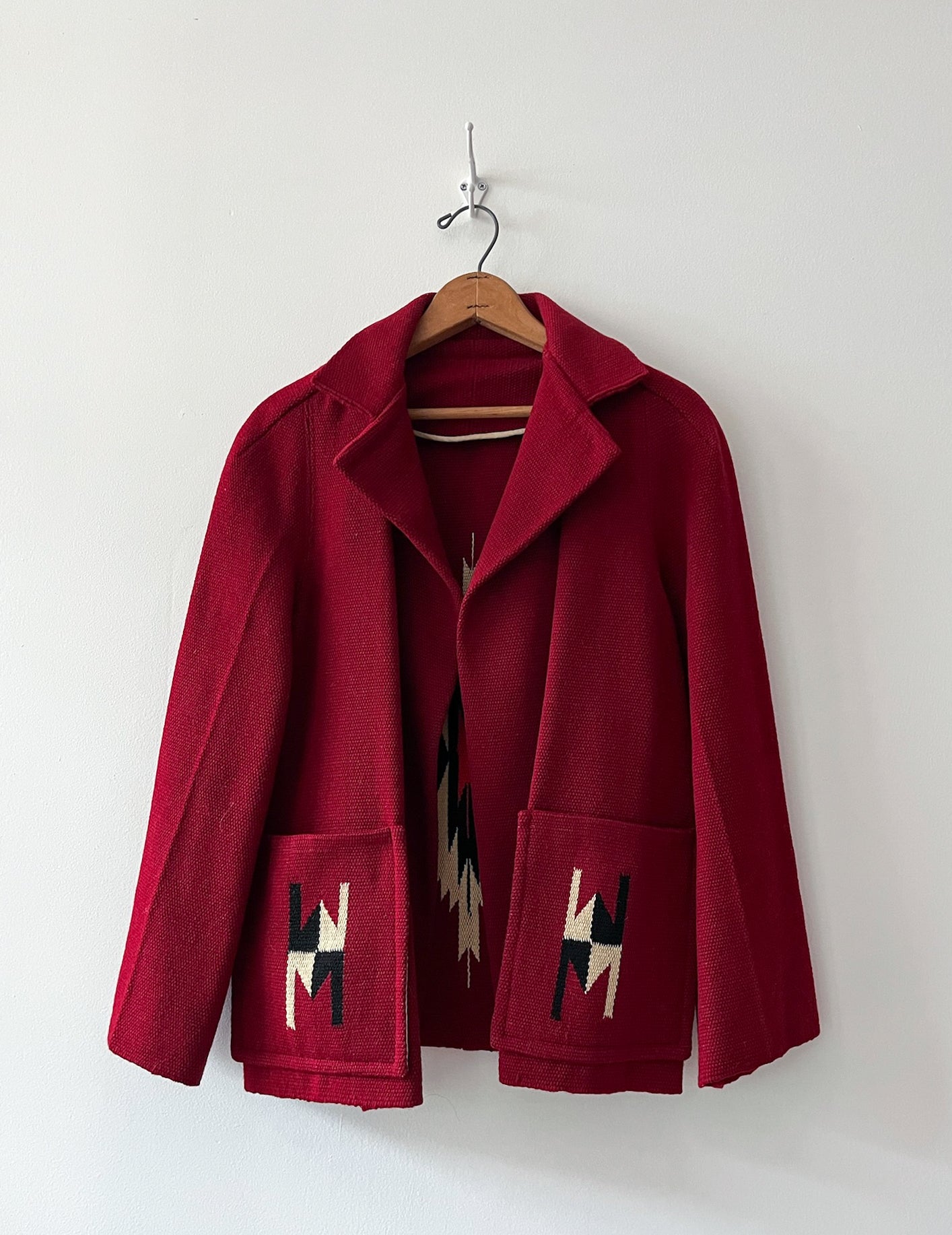1950s Vintage Chimayo Southwest Woven Wool Jacket Coat – The Getup