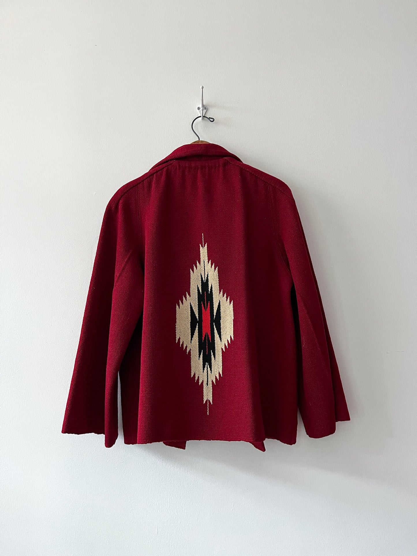 1950s Vintage Chimayo Southwest Woven Wool Jacket Coat