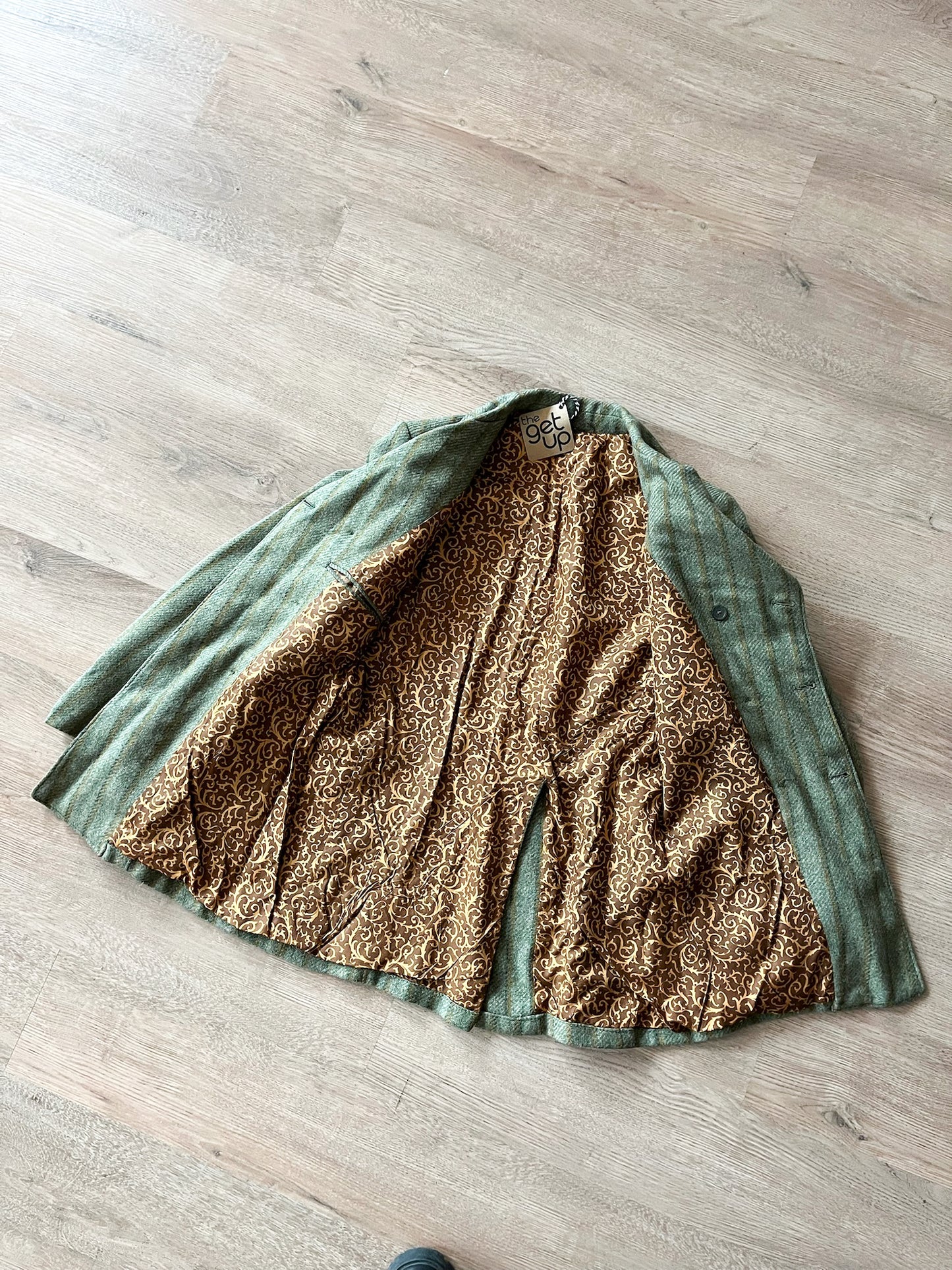 1960s Vintage Wool Pin Stripe Mod Double Breasted Blazer