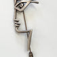 1990s Vintage Jean Cocteau El Perfil (The Profile) Abstract Face Fish Brooch