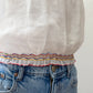 1940s Vintage Hungarian Folk Floral Embroidered Peasant Blouse