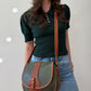 1990s Vintage COACH 4205 Lariat Bag in Green Pebble Leather - Made in Italy 1992 - RARE