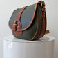 1990s Vintage COACH 4205 Lariat Bag in Green Pebble Leather - Made in Italy 1992 - RARE