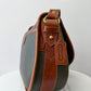 1990s Vintage COACH 4205 Lariat Bag in Green Pebble Leather - Made in Italy 1992 - RARE