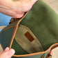 1990s Vintage COACH 4205 Lariat Bag in Green Pebble Leather - Made in Italy 1992 - RARE