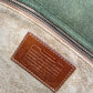 1990s Vintage COACH 4205 Lariat Bag in Green Pebble Leather - Made in Italy 1992 - RARE