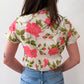 1950s Vintage Peony Garden Blouse