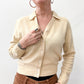 1950s Vintage Cream Cashmere Cardigan Made in Scotland for Abercrombie & Fitch