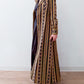 1970s Vintage Romantic Dark Floral Tapestry Duster Coat Jacket