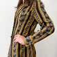 1970s Vintage Romantic Dark Floral Tapestry Duster Coat Jacket