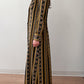1970s Vintage Romantic Dark Floral Tapestry Duster Coat Jacket
