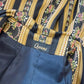 1970s Vintage Romantic Dark Floral Tapestry Duster Coat Jacket