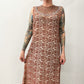 1960s Vintage Dusty Rose Lace Mod Shift Dress with Sequin Bib