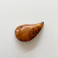 1950s Vintage Burlwood Teardrop Brooch Pin