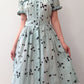 1950s Vintage Paint Splatter Fit and Flare Dress