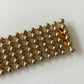 1980s Vintage Gold Tiny Ball Links Bracelet