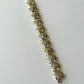 1950s Vintage Rhinestone Studded Golden Bracelet