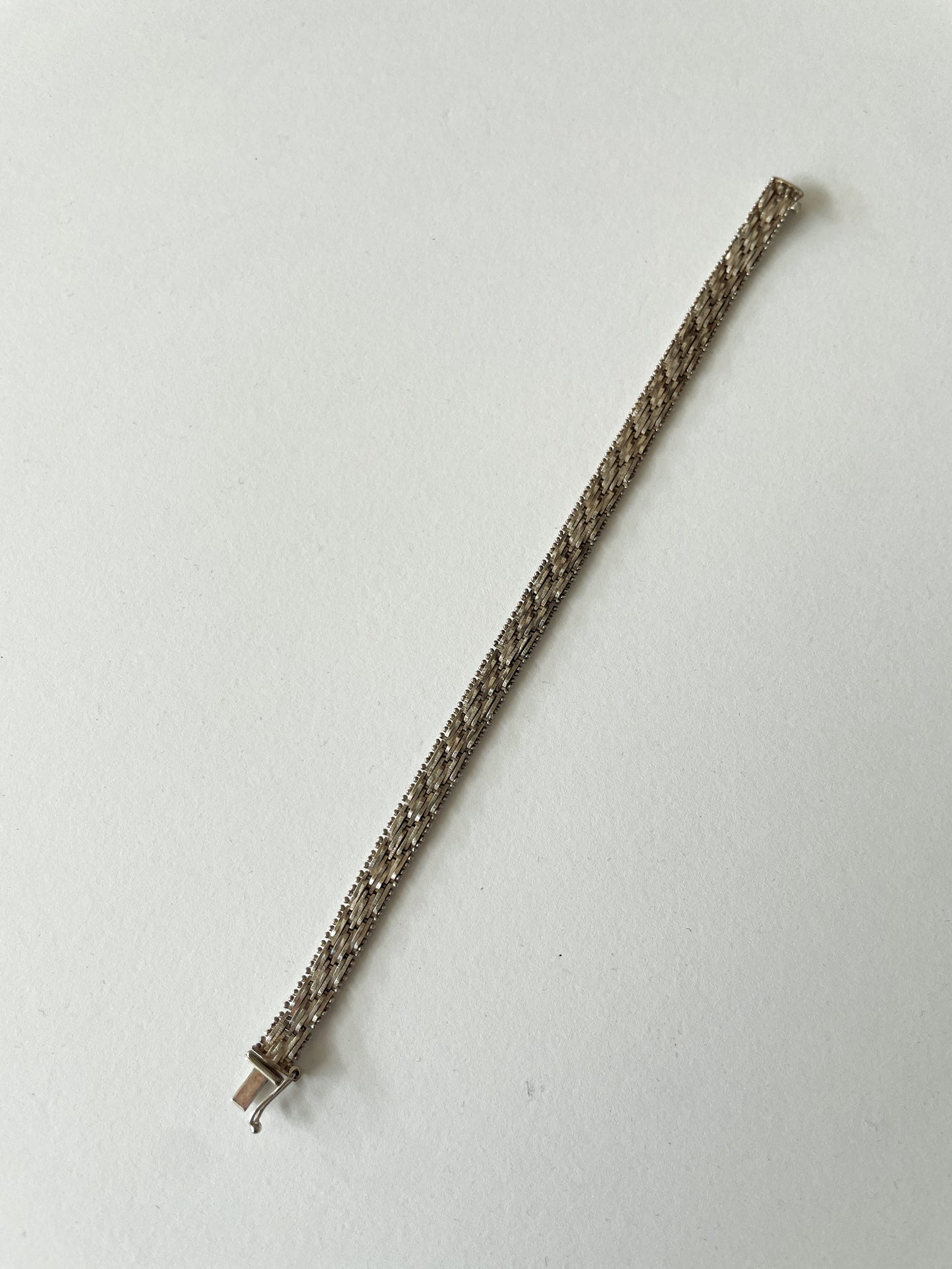 1980s Vintage Italian Riccio Sterling Silver Bracelet