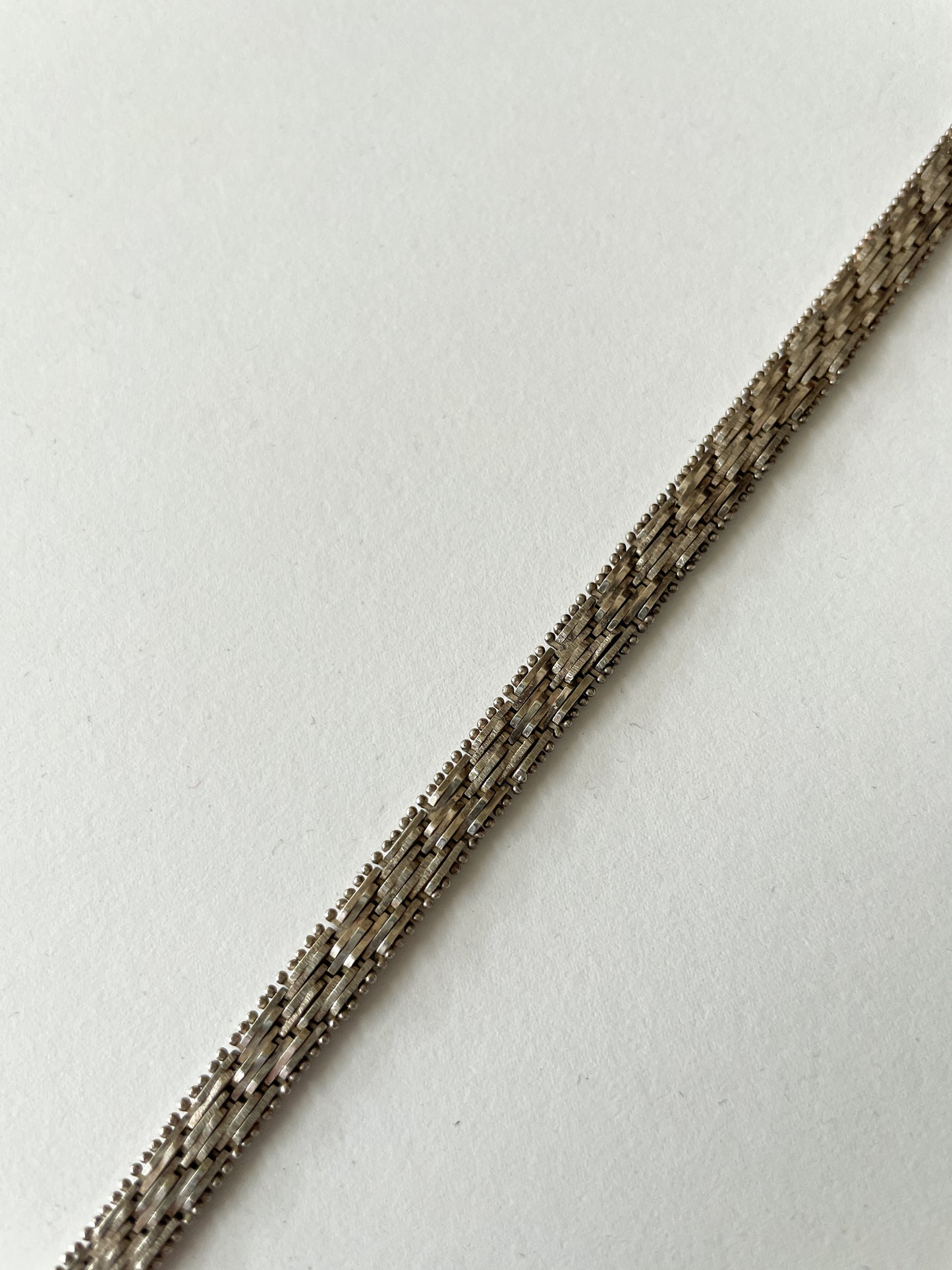 1980s Vintage Italian Riccio Sterling Silver Bracelet