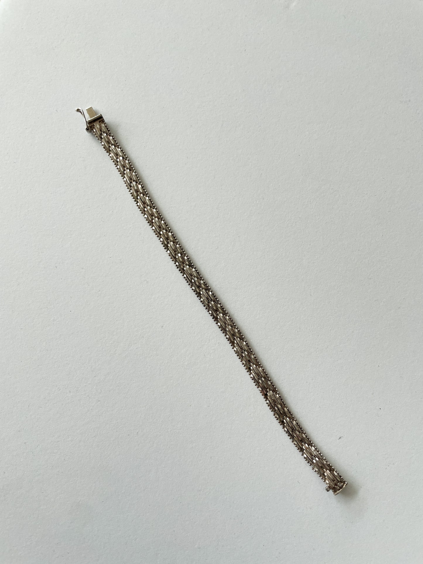 1980s Vintage Italian Riccio Sterling Silver Bracelet