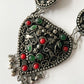 1970s Vintage Heart & Teardrop Statement Necklace